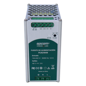 EPCOM POWERLINE PLR-240-48 – Fuente de alimentación / 48 VCC / 240 W / 5 A / Riel DIN / 100-240 VCA