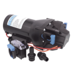 JABSCO Q401J-115S-3A – Bomba Diafragma Marina / 12 V / 4 GPM / 40 PSI / Autocapado 2.4 m (7.9 ft) / IPX6