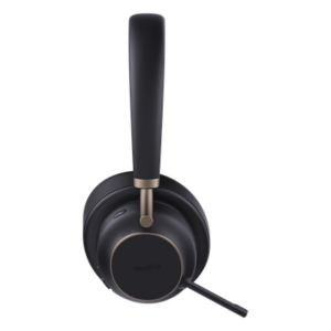 YEALINK BH76-PLUS-TEAMS-BLACK-USB-C/A – Auriculares Bluetooth / ANC 35 dB / Bluetooth 5.3 / Alcance 45 m (147.6 ft) / Batería 40 h / USB-C y USB-A / Qi Inalámbrica