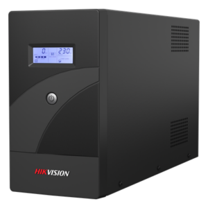 HIKVISION DS-UPS2000-R/X – UPS de 2000 VA / 1200 W / 6 Tomas NEMA 5-15R / Transferencia ≤10 ms / AVR / Pantalla LCD / 2 Baterías 12V 9Ah