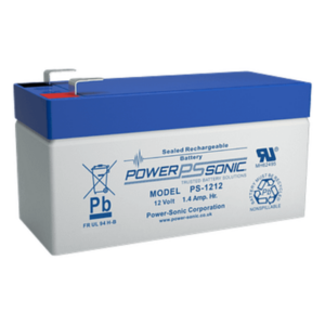 POWER SONIC PS-1212-F1 – Batería de Respaldo AGM/VRLA / 12V / 1.4Ah / Terminales F1 / 5 Años Vida Útil / UL Reconocida