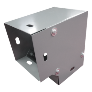 CHAROFIL CH-DCH9065L – Codo Horizontal para Ducto / 90 Grados / 65 x 65 mm (2.5 x 2.5 in) / Acero al Carbón / Color Gris