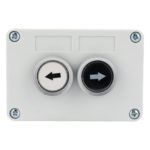 ACCESSPRO XBS-SW-22 – Botonera doble / IP40 / NO / 24VDC / 106 x 72 x 58 mm / 4.2 x 2.8 x 2.3 in