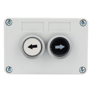 ACCESSPRO XBS-SW-22 – Botonera doble / IP40 / NO / 24VDC / 106 x 72 x 58 mm / 4.2 x 2.8 x 2.3 in