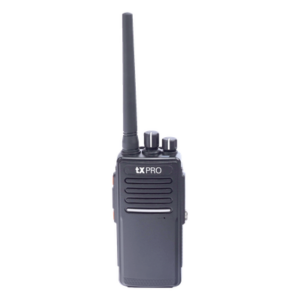 TXPRO TX-680-AU – Radio Portátil UHF 400-512 MHz, Digital DMR y Analógico, 5 W, Incluye antena, batería, cargador y clip, 16 canales preconfigurados