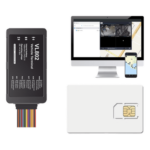 JIMIIOT VL802KIT2 – Kit localizador vehicular / 4G LTE / BLE / RS485 / Audio bidireccional / SIM incluida / Sensor ultrasónico compatible