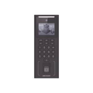 HIKVISION DS-K1T321MFWX-B/S – Terminal de Control de Acceso Facial / Reconocimiento Deep Learning 0.3 s / 500 Rostros / 3,000 Huellas y Tarjetas MIFARE / Wi-Fi Doble Banda / Batería de Respaldo 3 h / Pantalla 2.4"
