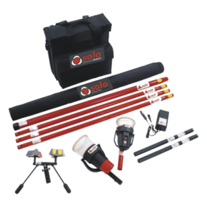 SDI SOLO-823-KIT – Kit de Prueba para Detectores Térmicos y de Humo / Pértiga Telescópica 6 m (19.7 ft) / Extensión 1.2 m (3.9 ft) / Dispensador de Prueba / Herramienta de Remoción / Baterías Tipo Bastón / Maleta Profesional