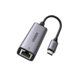 UGREEN 50737 – Adaptador de Red / USB-C 3.1 a RJ45 / 5 Gbps / 10/100/1000 Mbps / Thunderbolt 3 / Cable 10 cm (0.33 ft)