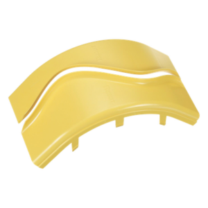 PANDUIT FROVRASC6LYL – Tapa de Bajada Vertical Exterior de 90° / Radio de Curvatura 50.8 mm / Canaleta 6x4 FiberRunner™ / Material PC/ABS Resistente a UV / Altura 220.2 mm (0.72 ft)