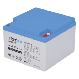 LINKEDPRO BY EPCOM LK2612 – Batería de Respaldo AGM / 12 V / 26 Ah / Vida Útil 5 Años / Terminales M5 / Certificación UL
