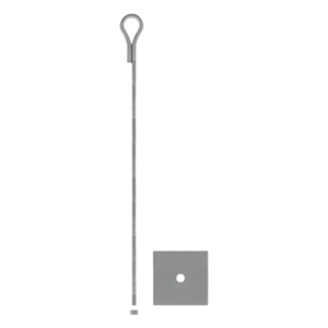 SAP-01J – Ancla para Retenida de Muro / Varilla 5/8' / 650 mm / Galvanizado Electrolítico / 2.13 ft