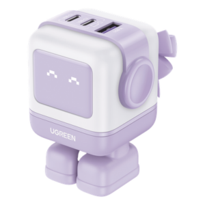 UGREEN 35314 – Cargador de Escritorio / 65W / 3 Puertos / 2 USB-C + 1 USB-A / PD 3.0 / QC 4.0 / GaN II / 2.56 x 2.56 x 1.18 in