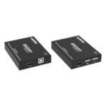 EPCOM PROAUDIO EPC-E5200K – Extensor HDMI con KVM / 1080p@60Hz / H.265 / 150 m (492.1 ft) sobre Cat5e/6 / HDCP 1.4 / USB KVM / IR 20 Hz-60 kHz / Compatible Switch 1G