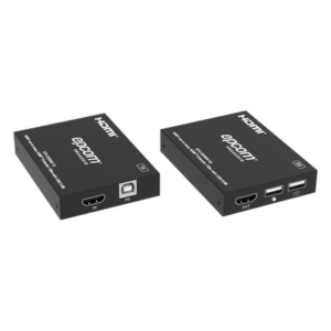 EPCOM PROAUDIO EPC-E5200K – Extensor HDMI con KVM / 1080p@60Hz / H.265 / 150 m (492.1 ft) sobre Cat5e/6 / HDCP 1.4 / USB KVM / IR 20 Hz-60 kHz / Compatible Switch 1G