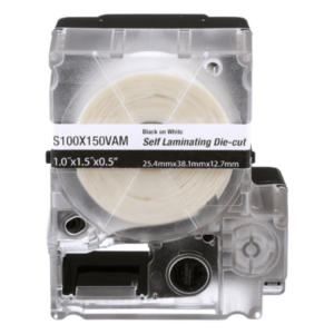 PANDUIT S100X150VAM – Casete de Etiquetas Autolaminadas / 175 uds / 25.4 x 38.1 mm / Cables 4-8.1 mm / Vinilo Blanco