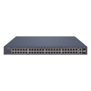 HIKVISION DS-3E1552P-SI – Switch PoE+ Administrable / 48 Puertos Gigabit PoE+ / 2 Puertos Uplink Gigabit / 2 Puertos SFP / 470W / 1U Rack