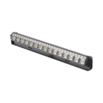 SIGNALPRO SP88RRAW – Luz Auxiliar LED / 45 LEDs Tricolor / 11.42" / Lente Transparente / SAE / 12-24 VDC / Halo Rojo