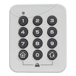 M2M SERVICES RE652 – PINPad Inalámbrico / Frecuencia 433.92 MHz / Armado 1 Botón / Desarmado 4-10 Dígitos / Alimentación por Batería CR2032 / Tamaño Compacto 5.8 x 5 x 1 cm