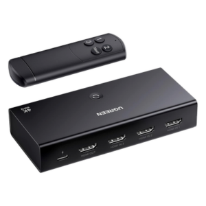 UGREEN 15376 – Conmutador HDMI / 3 Entradas a 1 Salida / 4K@60Hz / HDR / 3D / Dolby Atmos / HDCP 2.2 / HDMI 2.0 / Control Remoto
