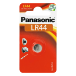PANASONIC LR44PL – Batería Alcalina de Botón / 1.5 V / 110 mAh / LR44 / Acero Inoxidable Semihermético