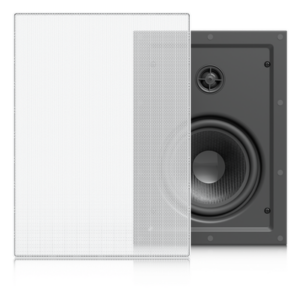 UBIQUITI UACC-IN-WALL-SPEAKER – Altavoz Empotrable de Pared / Woofer 6.5" / Tweeter 1" Pivote ±15° / 130W 8 Ohms / Cobertura Simétrica Axial 90° / NDAA Compliant