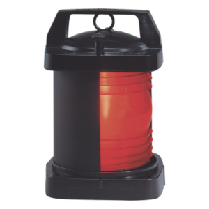 PERKO 1372-RE0-BLK – Luz de navegación / Lente rojo / Arco 112.5° / 3 millas visibilidad / 24-220V / 65.6 pies embarcaciones