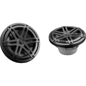JL AUDIO 10-03066-00 – Bocinas Náuticas Coaxiales / 7.7" / 70 W RMS / 90.5 dB / 45 Hz - 25 kHz / 4 Ω / Rejilla Deportiva Gris