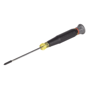KLEIN TOOLS 6233 – Desarmador de Precisión / Punta Phillips N.º 0 / Barra 7.62 cm (3 in) / Mango Cushion-Grip / Acabado Niquelado y Cromado