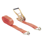 PRECISION PST-S020-02 – Eslinga Sintética / Ancho 50 mm / Longitud 10 m (32.8 ft) / Gancho y Tensor Metálico / 15,000 N Capacidad / 30,000 N Ruptura