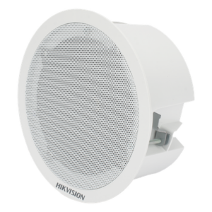 HIKVISION DS-QAZ0203G1-S – Altavoz Secundario IP / 3 Watts / 8 Ohms / Montaje en Plafón / Compatible con DS-QAZ1203G1-BE / Interior