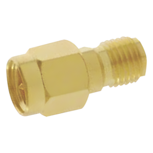 SYSCOM ACX1247-ND – Adaptador en Línea / SMA Macho a SMA Hembra Inverso / Cuerpo Bronce Oro / Contacto Oro / Aislante Teflón