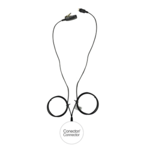 OTTO E1-2W2MF131 – Kit de Vigilancia LOC / 2 Cables / Kevlar Reforzado / PTT Ergonómico / 5 lb Tracción / MOTOTRBO XPR6000/7000, DGP4150/6150/8050/5050