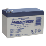 POWER SONIC PS-1280-F2 – Batería de Respaldo AGM/VRLA / 12V / 8Ah / Terminales F2 / 5 Años Vida Útil / UL Certificada