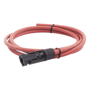 EPCOM POWERLINE CBL-MC4-1.5R – Cable Fotovoltaico / 1.5 m (4.9 ft) / Calibre 10 AWG / Terminal MC4-M / Rojo