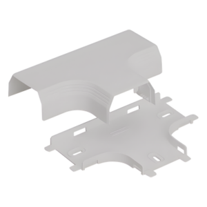 PANDUIT T45TIW – Accesorio en T para Canaleta / PVC Rígido / UL94V-0 / 0 a 50°C / Blanco Mate / Voz, Video, Fibra