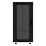 LINKEDPRO LES-60-60-24UG – Gabinete Rack de Piso / 24 Unidades / Puerta de Cristal / Carga 750 kg (1653.5 lb) / Profundidad 46 cm / Ventilación 120 mm