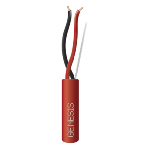 GENESIS 4311-1004/1000 – Carrete de Alambre / 2x16 AWG / Riser 305 m (1000 ft) / FPLR CL3R FT4 / Color Rojo / Detección de Incendio