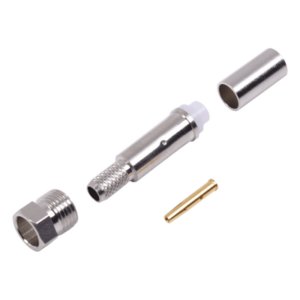 RF INDUSTRIES,LTD RFE-6050-C – Conector FME Hembra de Anillo Plegable para Cable RG-58/U, Níquel/ Oro/ Teflón.