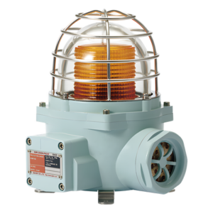 QLIGHT SNESL-24-A-ATEX – Luz LED de advertencia / Ámbar / 24 VCD / IP66 / 105 dB / Zonas peligrosas / 1/2″ NPT