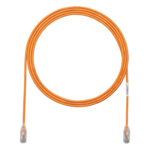 PANDUIT UTP28SP1OR – Cable de Parcheo UTP / Cat6 / 28AWG / 0.30 m (1 ft) / Diámetro Reducido 3.8 mm / LSZH / PoE++ / 250 MHz