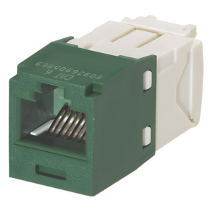 PANDUIT CJ688TGGR – Conector Jack RJ45 / Categoría 6 / 8 Posiciones 8 Cables / Terminación Sin Impacto / Color Verde