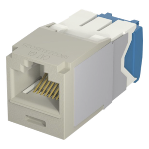 PANDUIT CJ6X88TGIG – Conector Jack RJ45 / Categoría 6A / 8 Posiciones 8 Cables / Terminación TG / PoE 100W / Color Gris