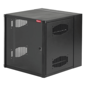 HOFFMAN EWMW162425 – Gabinete AccessPlus de 8 UR Montaje en Pared de 19in / Doble Bisagra / Puerta con Ventana de Seguridad / 425 mm (16.7 in) x 620 mm (24.4 in) x 638 mm (25.1 in) / Color Negro
