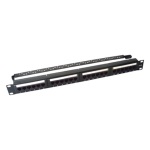 LINKEDPRO BY EPCOM LP-PP-607 – Panel de Parcheo de Impacto / 24 Puertos Cat6 / 1U Rack 19" (48.26 cm) / T568A/B / 110 IDC