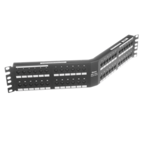 PANDUIT DPA486X88TGY – Panel de Parcheo de Impacto / Cat 6A / 48 Puertos / 2UR / Angulado / 500 MHz / 100 m (328 ft)