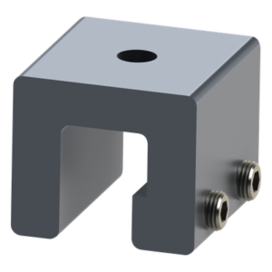 EPCOM POWERLINE EPLTRG27 – Abrazadera para lámina engargolada / Aluminio anodizado / KR18 y KR24 / Instalación vertical / Resistente a corrosión