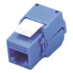 LINKEDPRO BY EPCOM LP-KJ-610-TTBU – Módulo Jack Keystone / Cat6 / U/UTP / Toolless / Terminación 180° / RJ45 / Color Azul