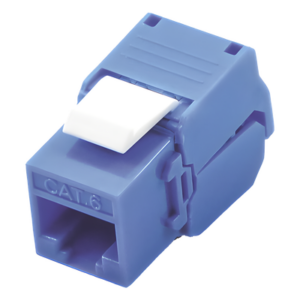 LINKEDPRO BY EPCOM LP-KJ-610-TTBU – Módulo Jack Keystone / Cat6 / U/UTP / Toolless / Terminación 180° / RJ45 / Color Azul