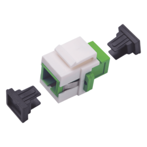 LINKEDPRO BY EPCOM LP-FO-AD-6150 – Acoplador de Fibra Óptica / Monomodo / SC/APC Simplex a SC/APC / Keystone / ABS